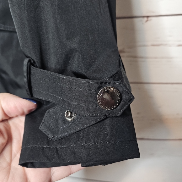 Lauren Ralph Lauren Black Ruffle Self Tie Jacket - Picture 5 of 9